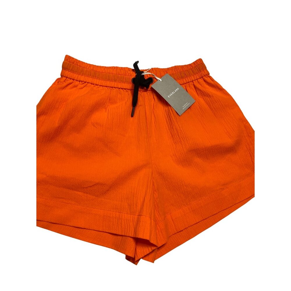 NWT Everlane Orange Seersucker Boxer Shorts-sz Small - Picture 6 of 10